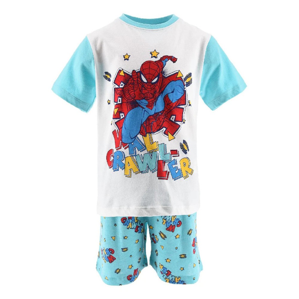 Spiderman Wall Crawler Blue children's short pajamas 6 years / 116 cm