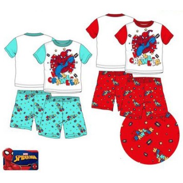 Spiderman children's short pajamas 3-8 years