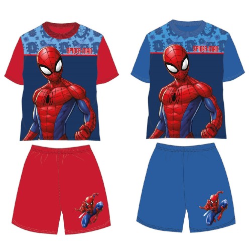 Spiderman Web children's short pajamas 3-8 years