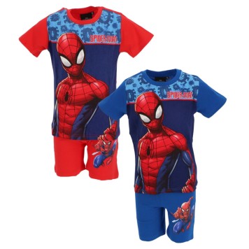 Spiderman Web children's short pajamas 3-8 years