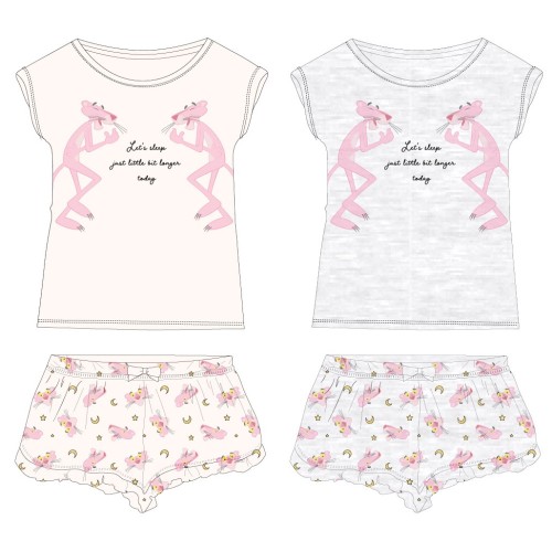 Pink panther short pajamas 134-164 cm