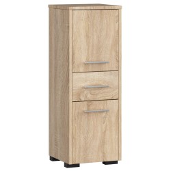 Meuble de salle de bain 30x85x30cm Bois naturel