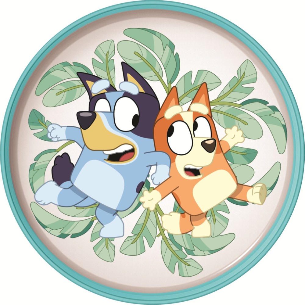 Bluey Tropical non-slip micro plate