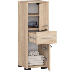 Meuble de salle de bain 30x85x30cm Bois naturel