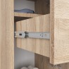 Meuble de salle de bain 30x85x30cm Bois naturel