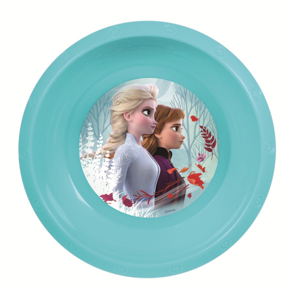 Disney Frozen Blue Forest plastic deep plate