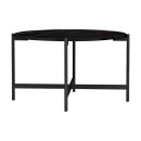 Table basse marbre noir 80x45 cm