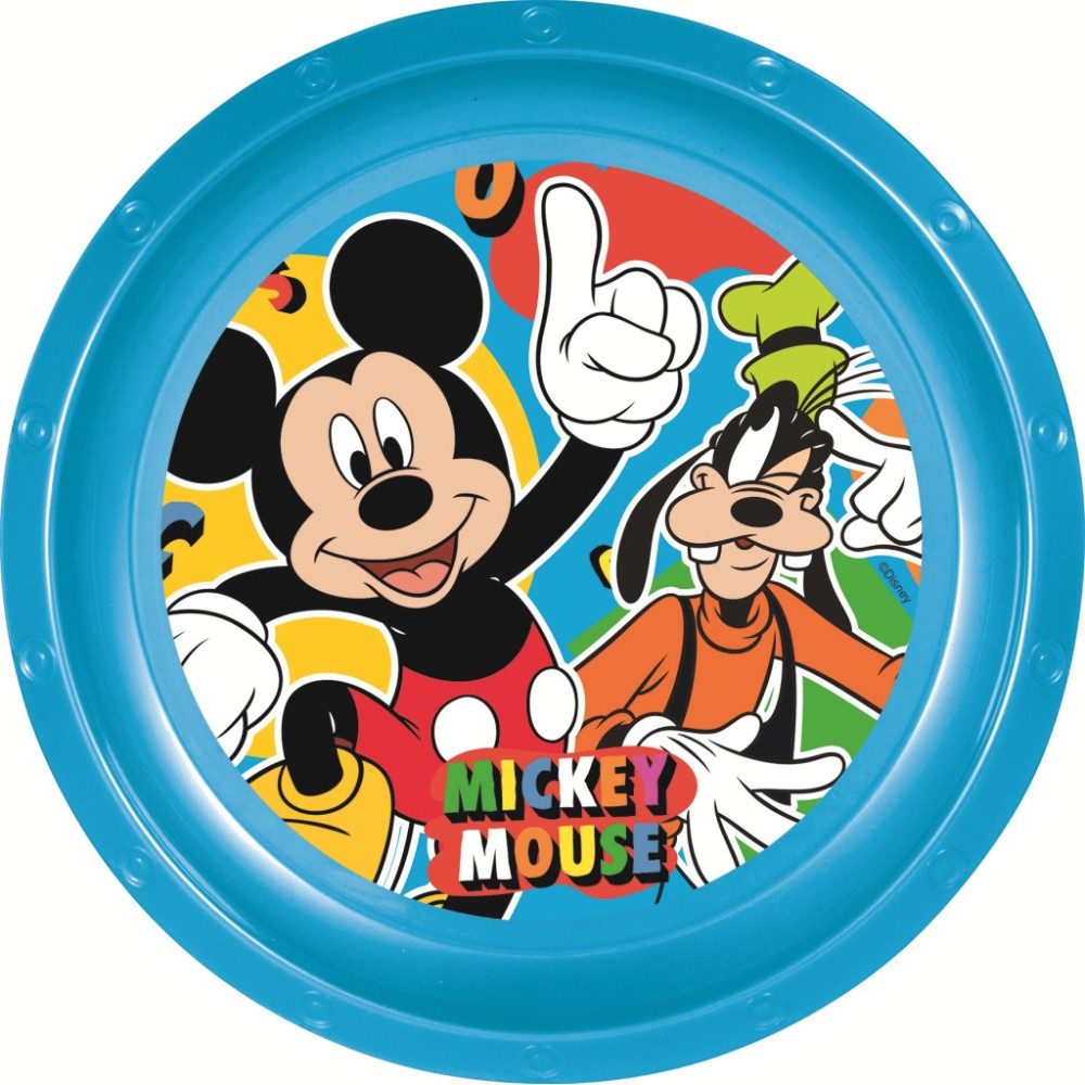 Disney Mickey Cool Summer plastic dinner plate