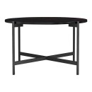 Table basse marbre noir 80x45 cm