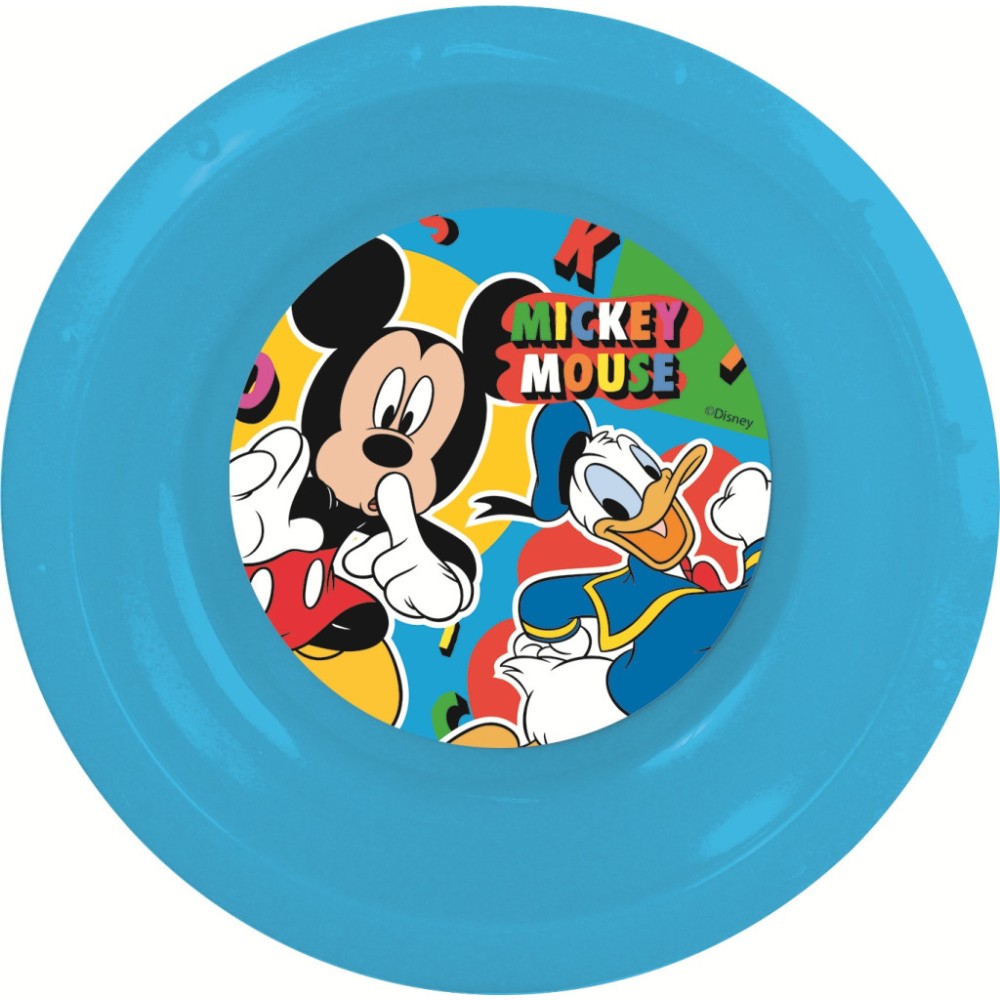 Disney Mickey Cool Summer plastic deep plate