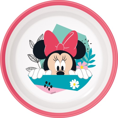 Disney Minnie Being More non-slip micro deep plate
