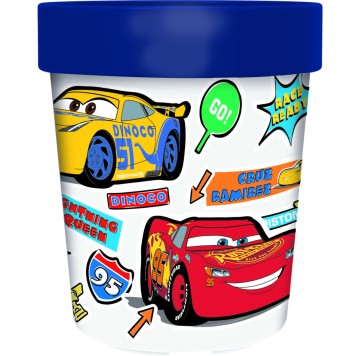 Disney Cars Stickers Go non-slip micro plastic cup 260 ml