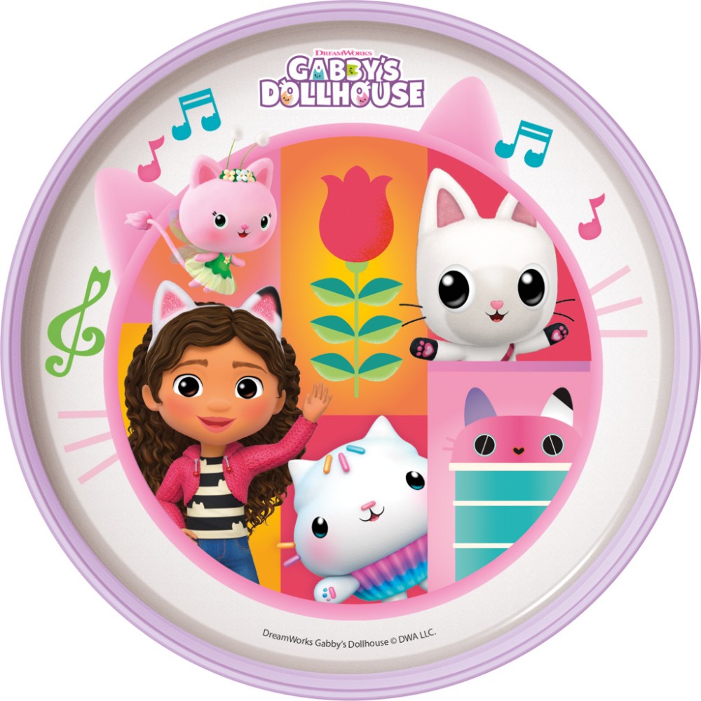 Gabby's Dollhouse Wonderland non-slip micro dinner plate