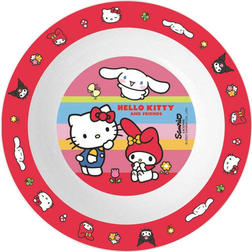 Hello Kitty And friends micro deep plate 16 cm