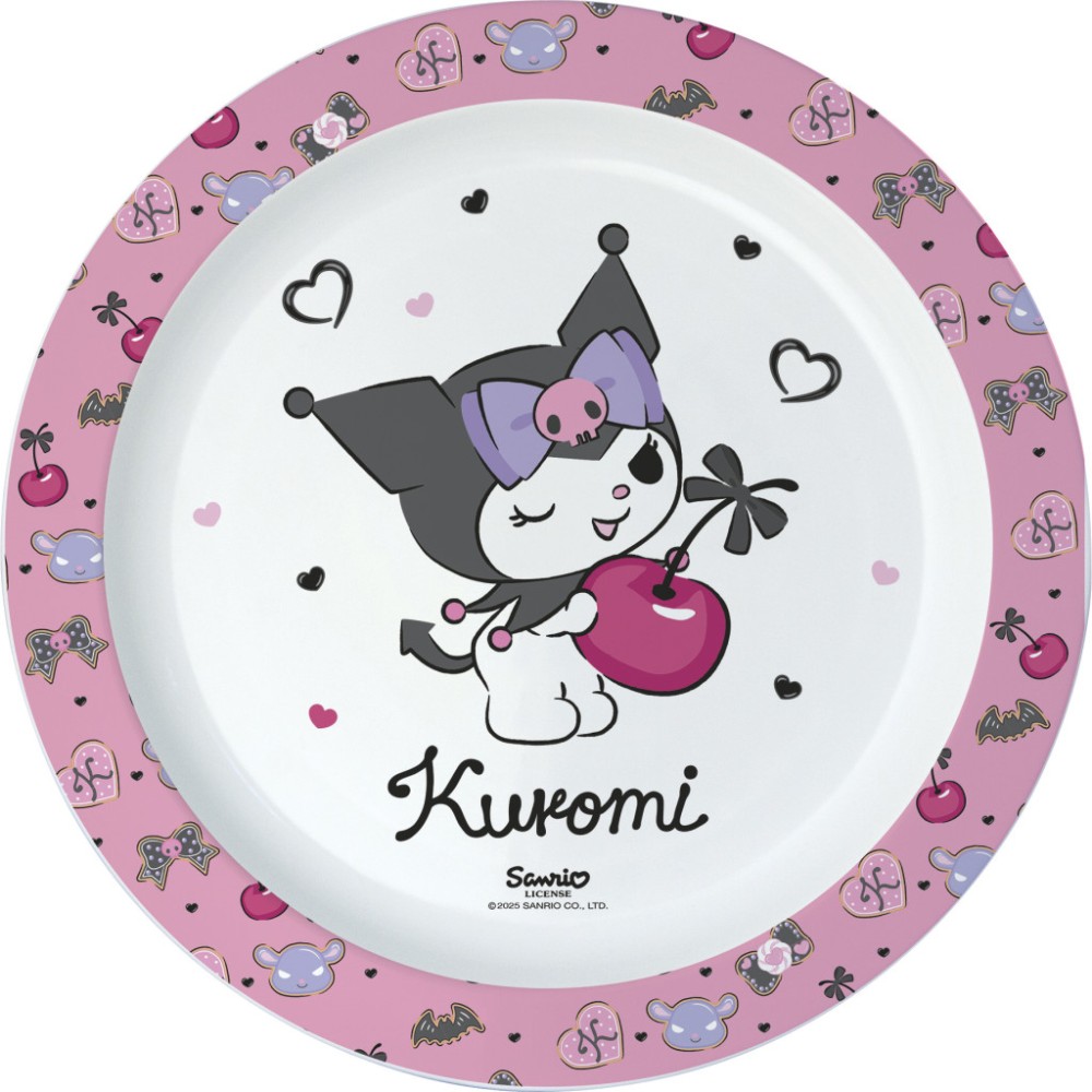 Hello Kitty Kuromi micro dinner plate 22 cm