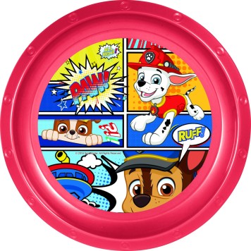 Paw Patrol Comic plastic flat plate