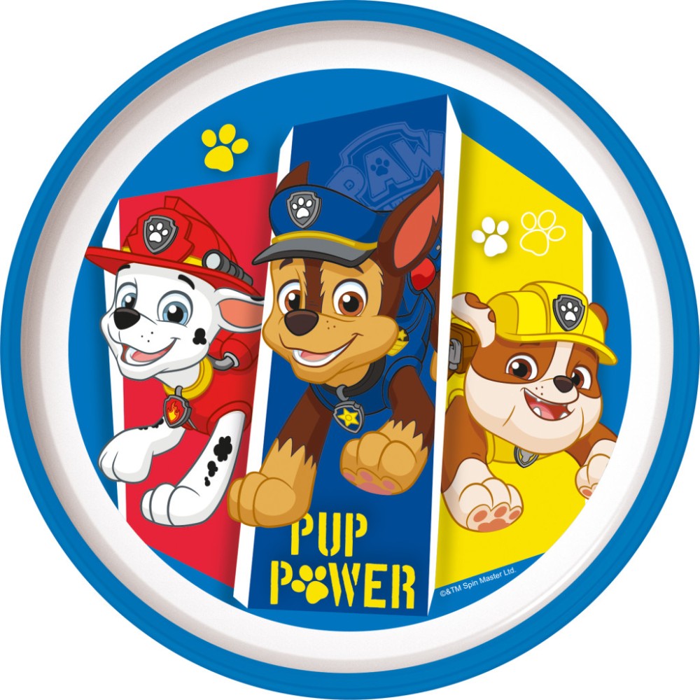Paw Patrol Pup Power non-slip micro dinner plate