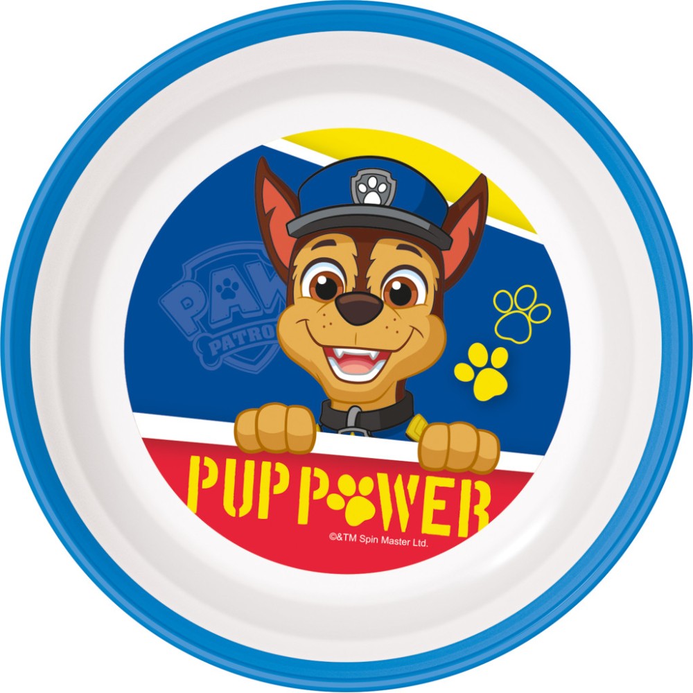 Paw Patrol Pup Power non-slip micro deep plate