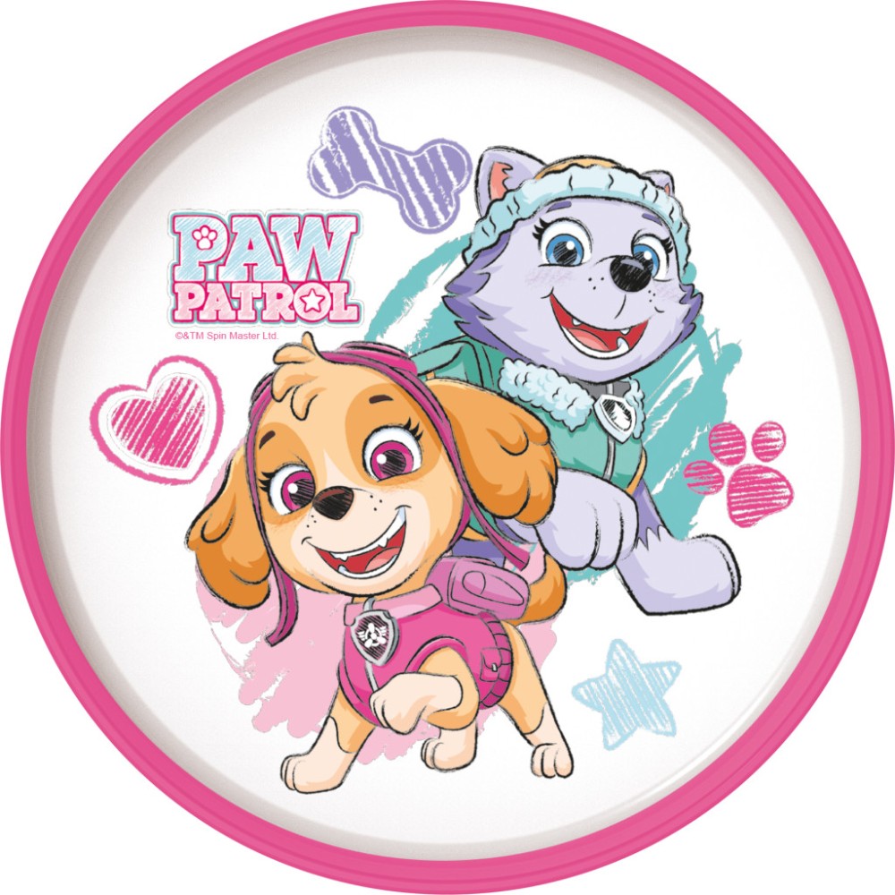 Paw Patrol Sketch non-slip micro flat plate