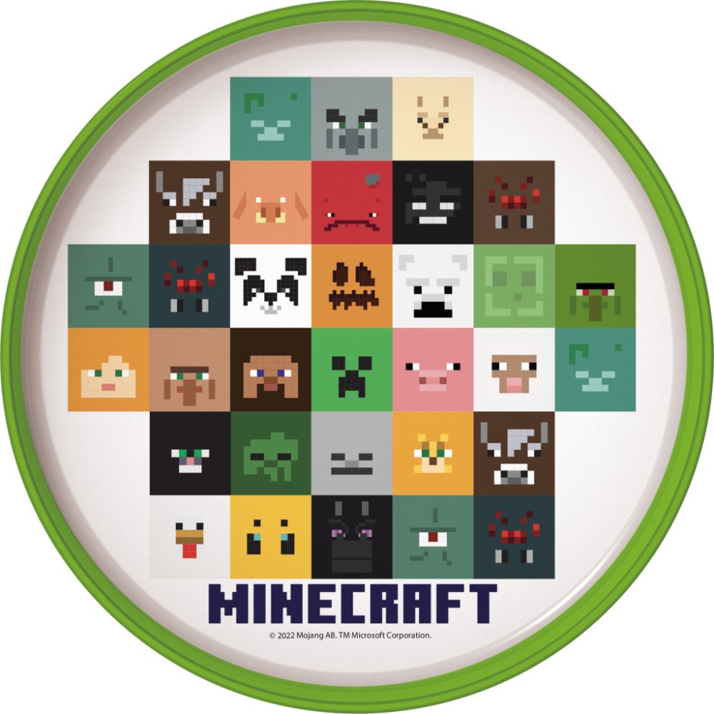 Minecraft Crafters non-slip micro dinner plate