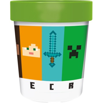Minecraft Crafters non-slip micro plastic cup 260 ml