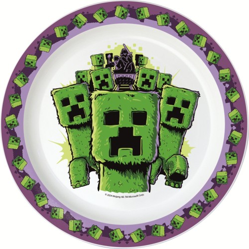 Minecraft The Movie micro dinner plate