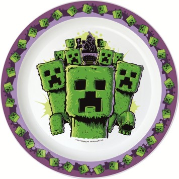 Minecraft The Movie micro dinner plate