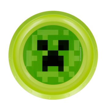 Minecraft TNT plastic dinner plate