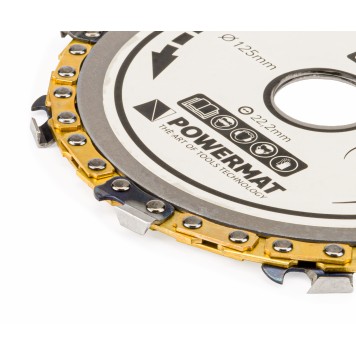 Tarcza łańcuchowa do drewna 125mm x 22,2mm 9 zębów