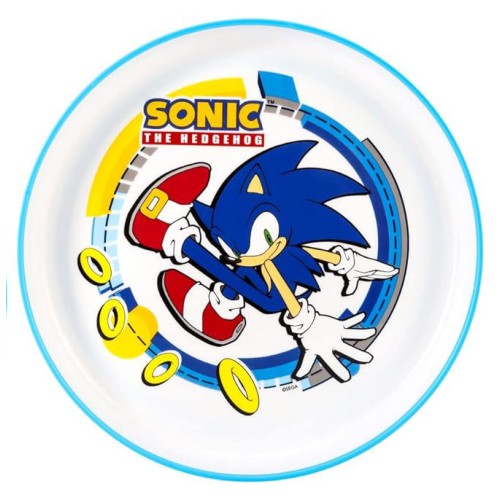 Sonic the Hedgehog Rings non-slip micro dinner plate
