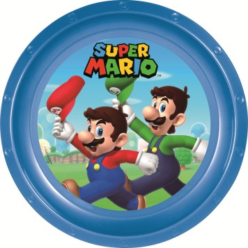 Super Mario Mushroom Kingdom plastic plate