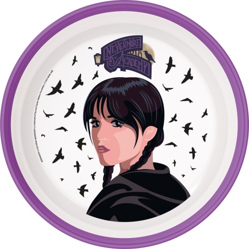 Wednesday Nevermore Academy non-slip micro deep plate