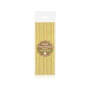 Colour Gold Chevron Gold Paper Straw Set of 12