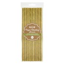 Colour Gold Golden paper straw 24 pcs