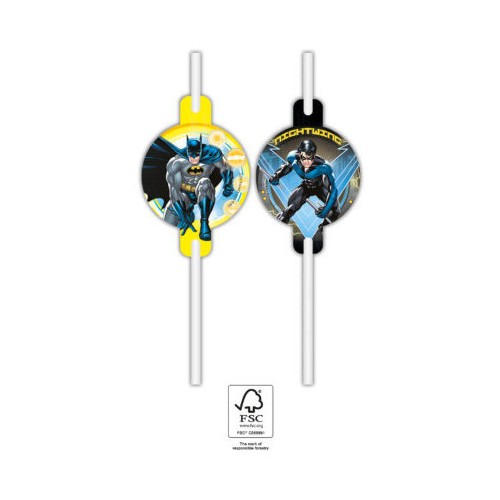 Batman Rogue Rage paper straw set of 4 pcs FSC