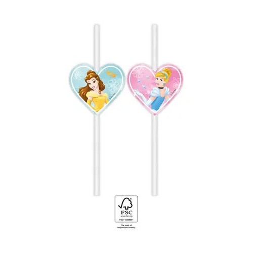 Disney Princess Live Your Story paper straw, 4-piece set FSC