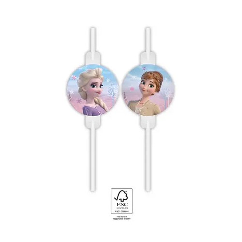 Disney Frozen Wind  paper straw, set of 4 pcs FSC
