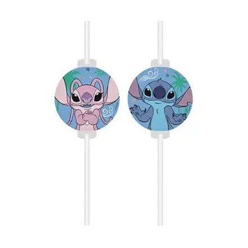 Disney Lilo and Stitch Angel paper straw, set of 4 FSC