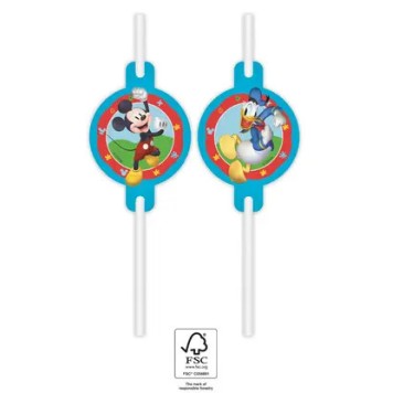 Disney Mickey  Rock the House paper straw, 4-piece set FSC