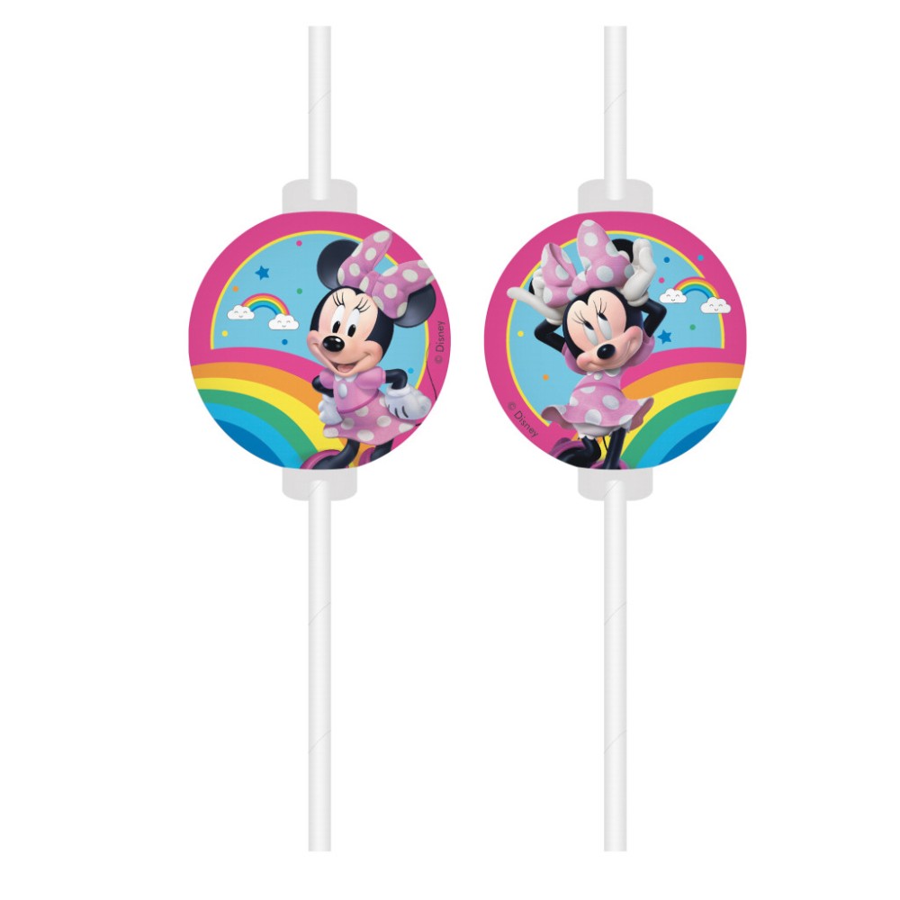 Disney Minnie  Makes Me Smile paper straw, set of 4 FSC