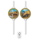 Construction Grabber paper straw, 4-piece set FSC