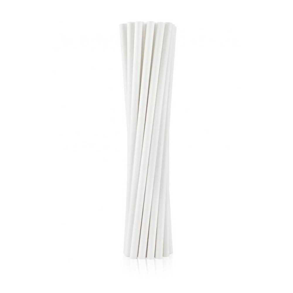 Colour White White paper straw 12 pcs