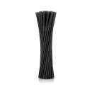 Colour Black Black plastic straw 50 pcs