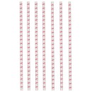 Flamingo Pink paper straw, set of 12