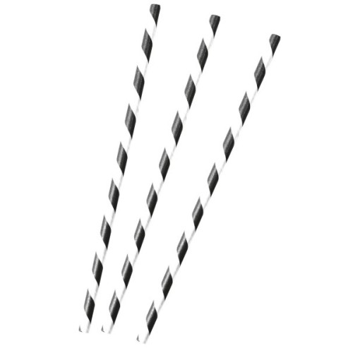 Football paper straw, set of 12