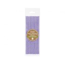 Colour Lilac Purple Paper Straw 12 pcs