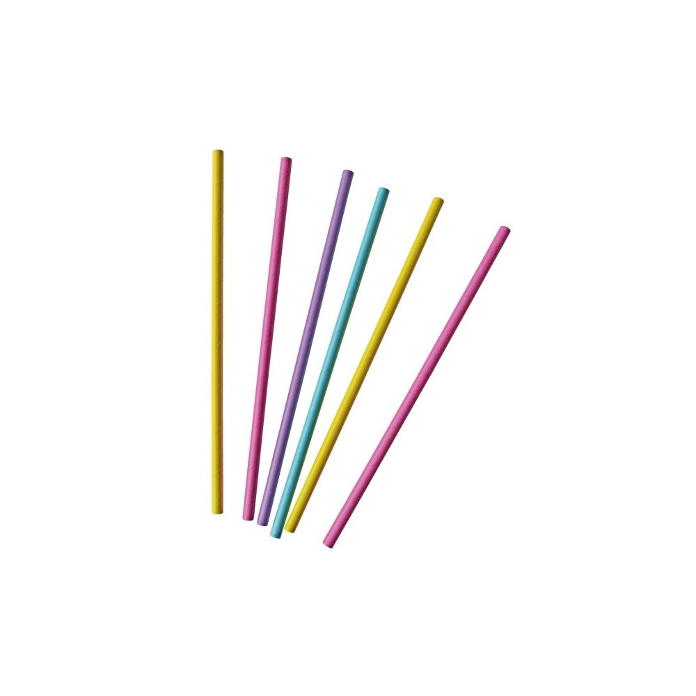 Colour Neon paper straw 30 pcs set