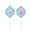 Peppa Pig Messy Play paper straw, set of 4 FSC