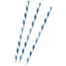 Colour Sky Blue paper straw, set of 12