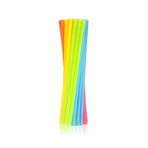 Colour Colorful plastic straws 10 pcs